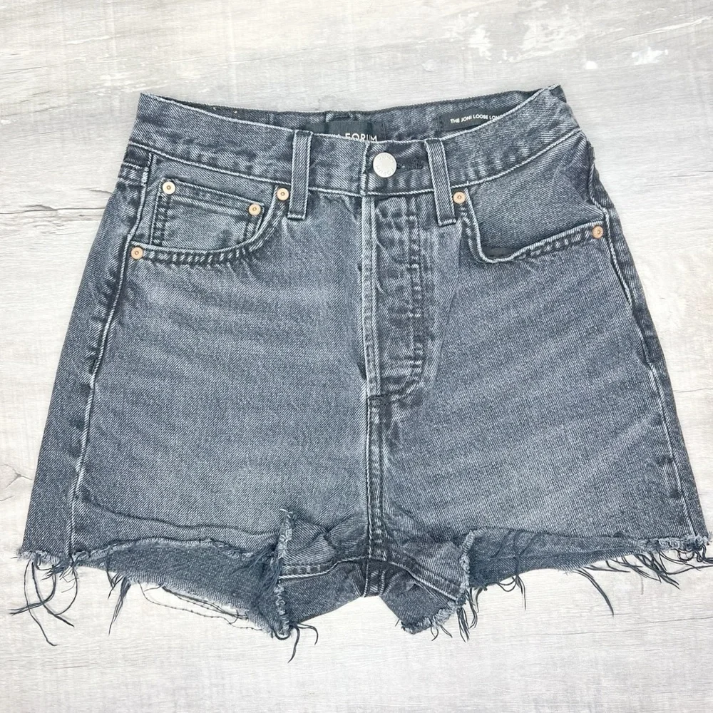 Denim Forum The Joni Loose Long Short Shorts 23